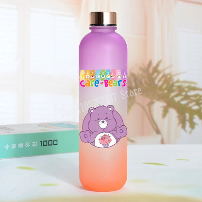 Cute Care Bears Water Bottle Outdoor Sports Kawaii Cup