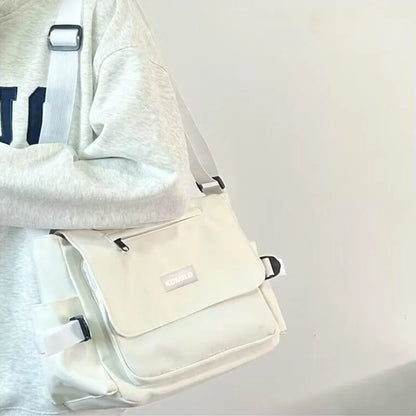 Oxford Diagonal Cross Youth Casual Canvas Shoulder Bag
