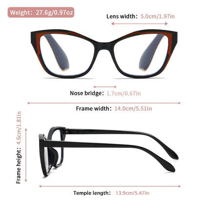 Cat Eye Reading Anti-blue Light Blocking Blue Light Readers Eyeglasses