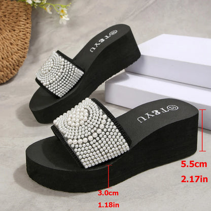 Elegant Chunky Platform Heels Sandals