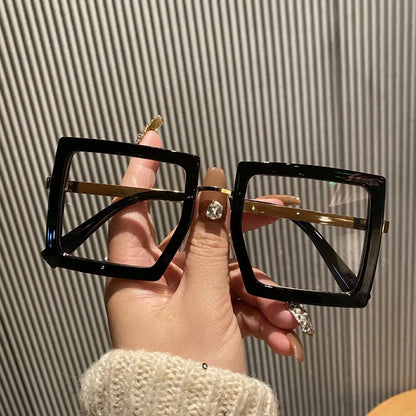 Large Frame Myopia Unisex Oversized Minus Diopter Eyeglasses