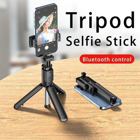 Bluetooth Wireless Selfie Stick Mini Tripod Extendable Phone Holder