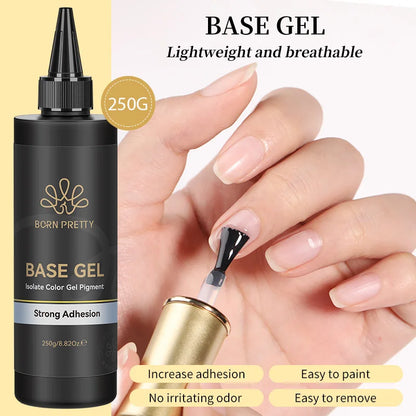 250g Pure Black White Color Gel Nail Polish Jelly Nude Gel