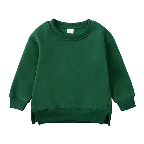 Winter Spring Pullovers Korean Baby Thicken Fleece 6M-7T Hoodies