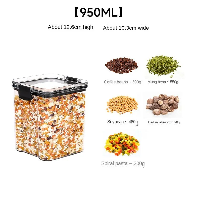 5Pcs Sets Sealed Jar Food Storage Box