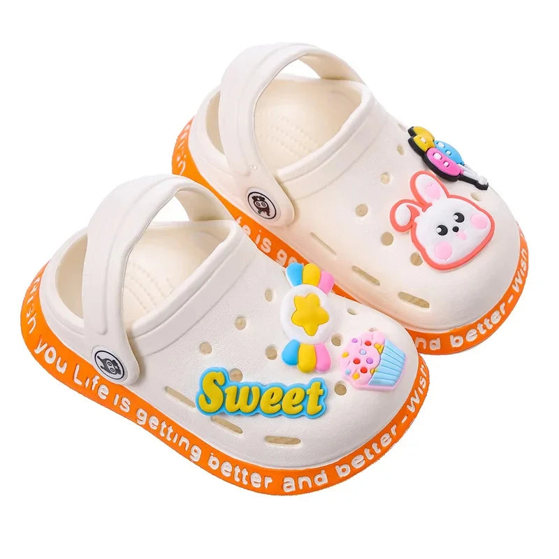 Soft Anti-Skid Cartoon DIY Beach Slippers