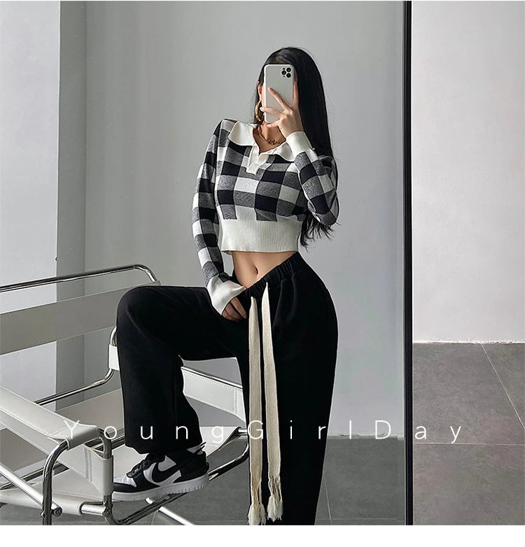 Autumn Vintage Knitting Long Sleeve Pullover Sweaters