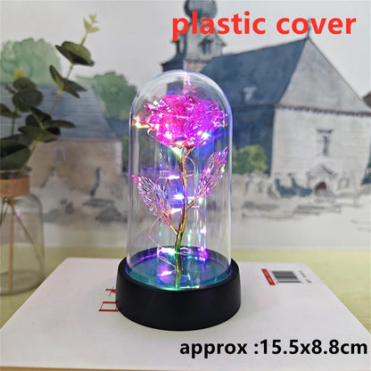 LED Galaxy Three Rose Artificial Flowers