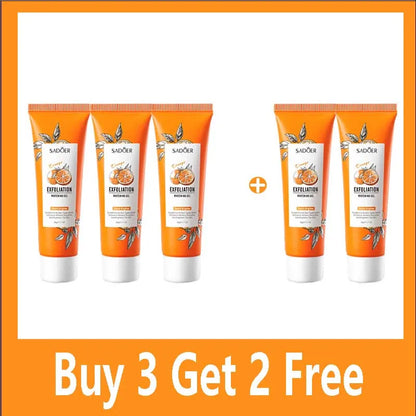Gel exfoliante facial de naranja
