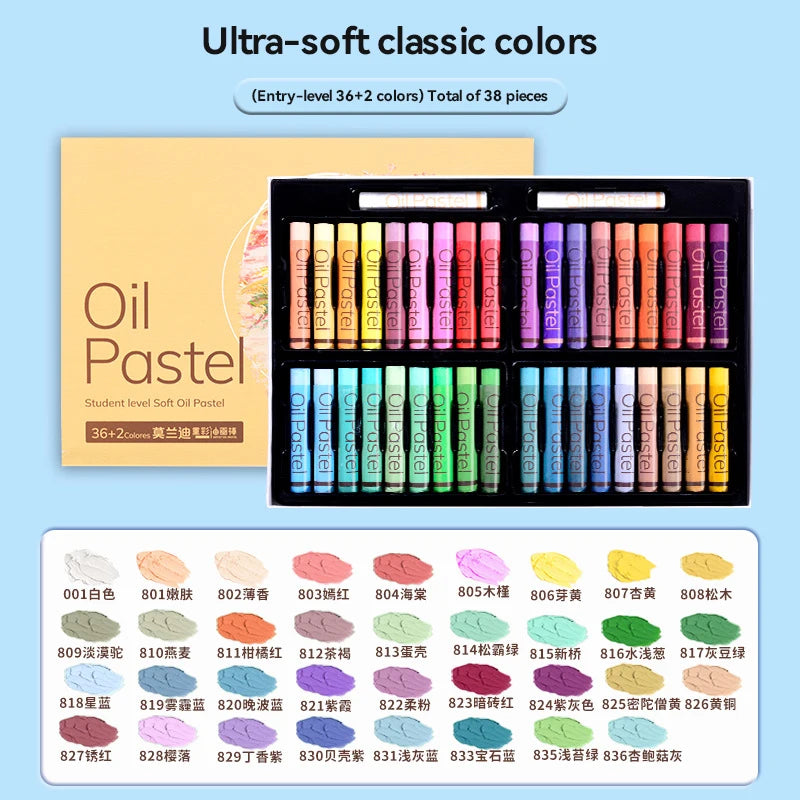 Artist Soft Oil Pastel 24/36/48 Colors Professional Painting Set
