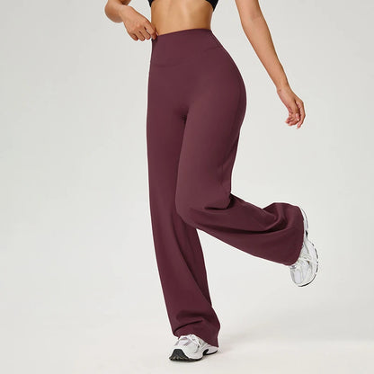 High Waist Wide Straight-Leg Ultra Soft Yoga Pants