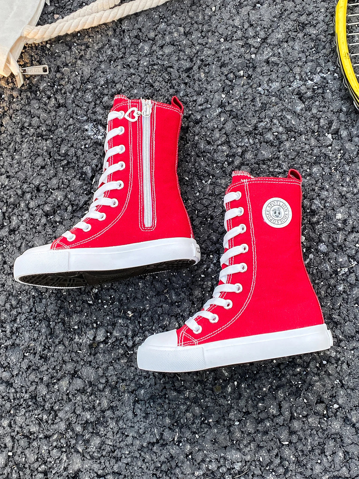 HighTop Canvas High Barrel Boots Shoes