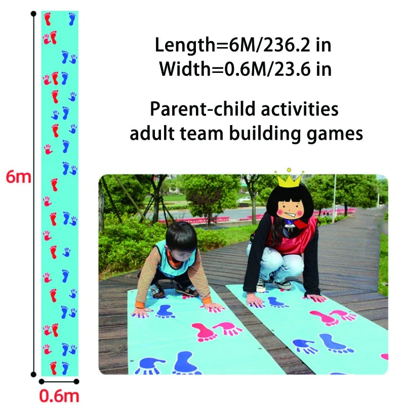 Hand and Feet Game Jumping Carpet Mat for Kid Family