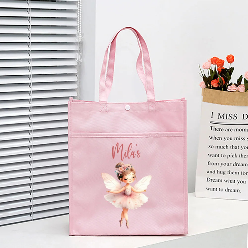 Kids Library Tote Bags Homeschool Cute Custom for Kids