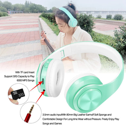 Refleshing Macaron Stereo Headset Bluetooth Earphone Headphone Wireless Handsfree