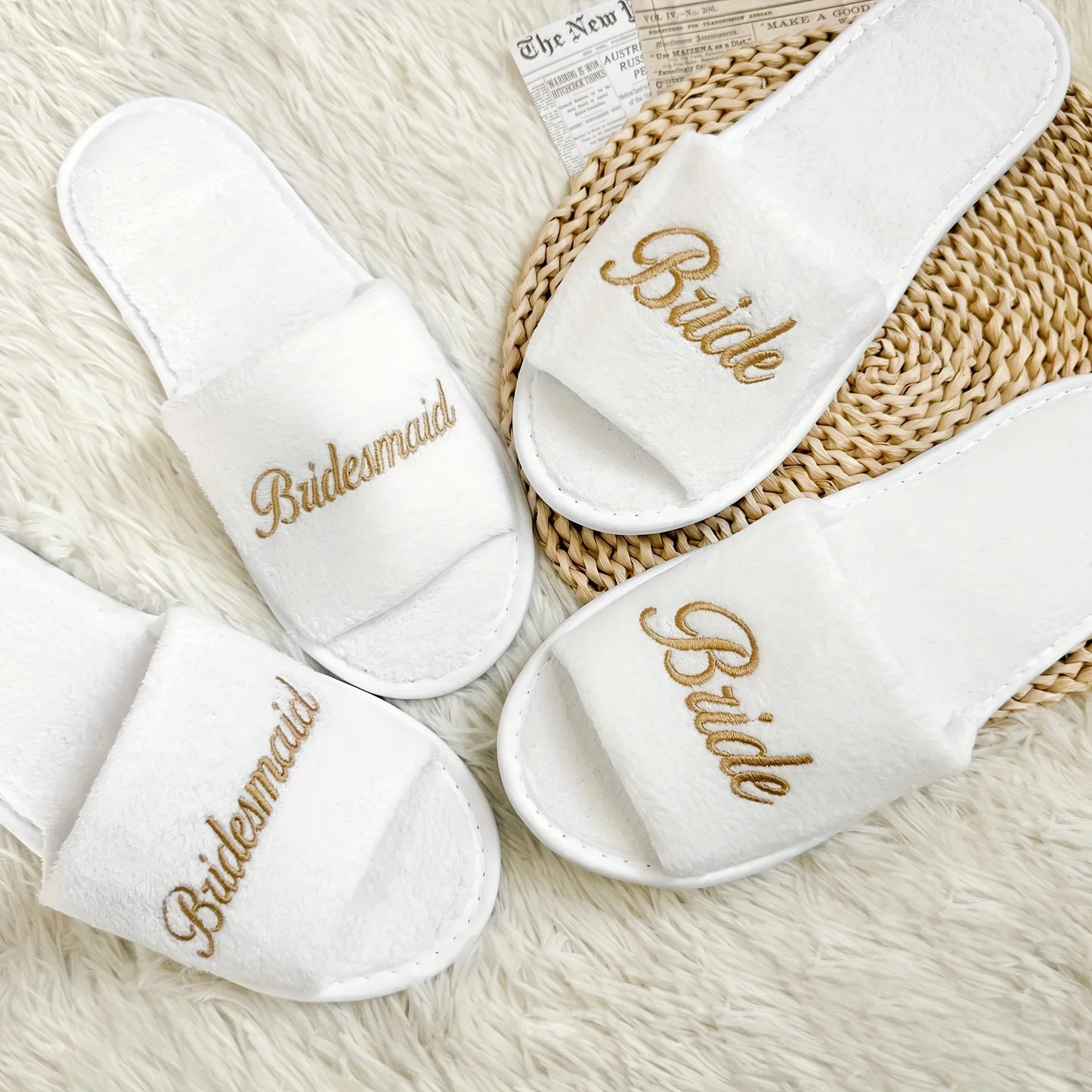 Bridal Party Slippers Set