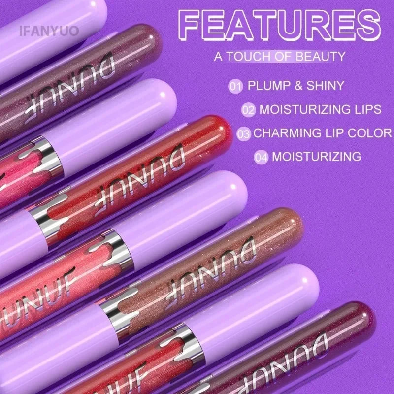 1pc Metallic Liquid Lipstick Long Lasting Glitter Lip Glaze Waterproof