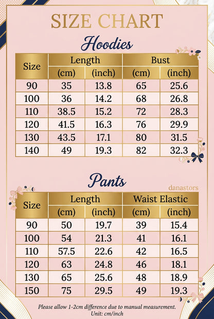 O Neck Long Sleeve Hoodies 0-8years Pullover Set