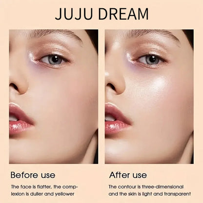 Glowy Highlighter Stick Shimmer Finish Waterproof, Long-Lasting, Easy Blend, Multi-Look, Face & Eye Contour, Skin-Friendly