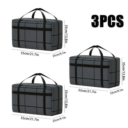 Thickened Waterproof Moving Super Large Capacity Striped Storage Bag