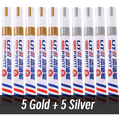 3mm 10p Colorful 8 Colors Permanent Paint Marker Waterproof