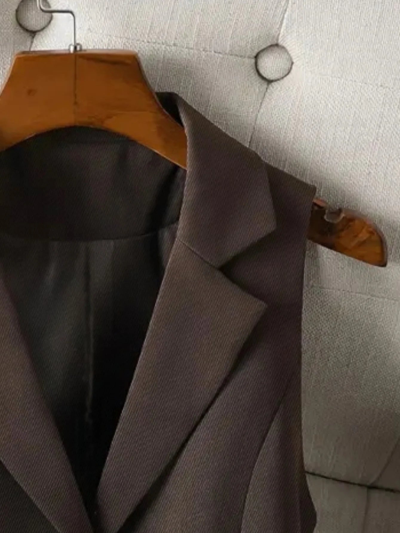 Vintage Brown Custom Waistcoat Sleeveless Lapel Suit Vest
