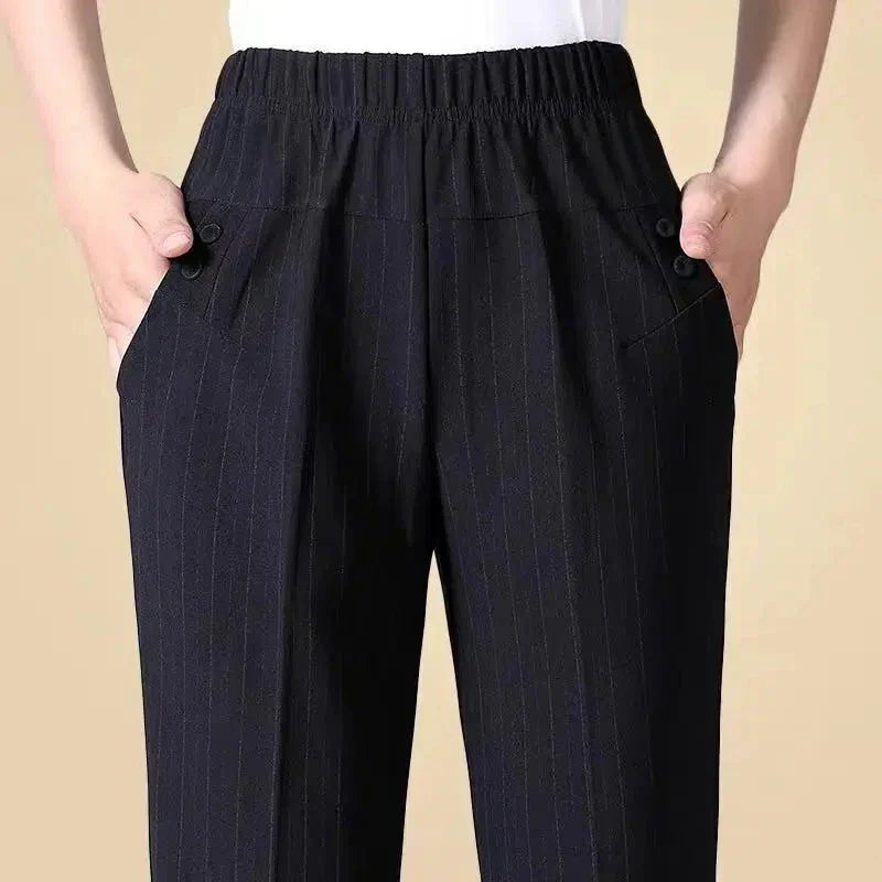 Oversize Elastic High Waist Loose Casual Pants