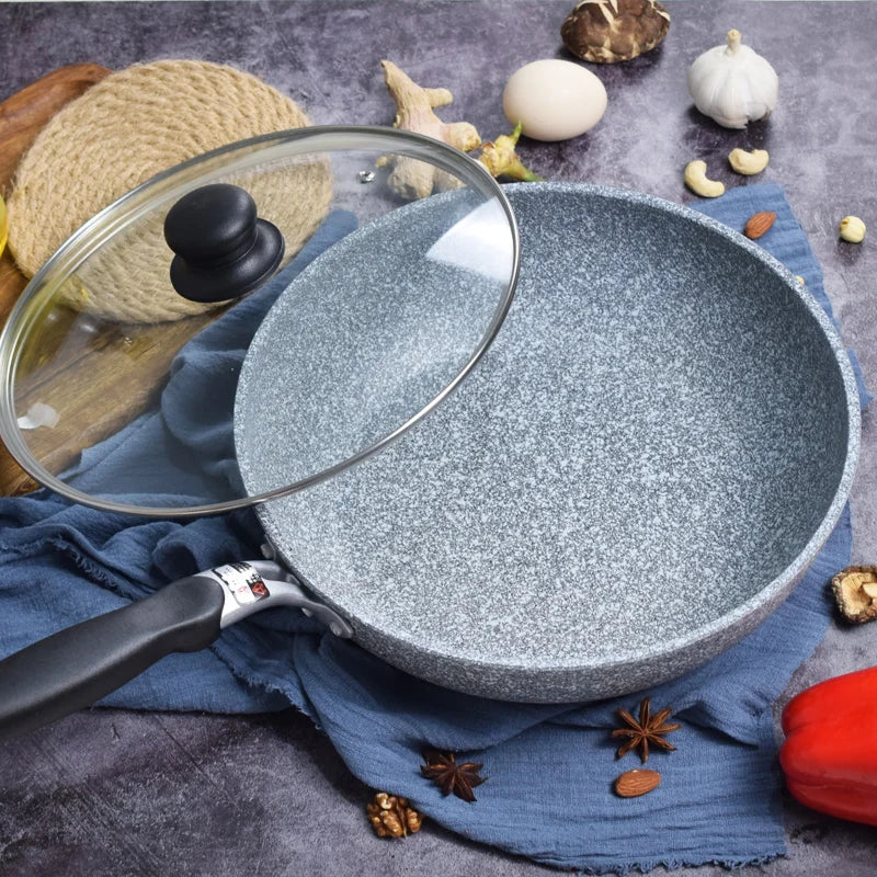 Frying 28/26/24/20cm Wok Non-stick Pan Skillet Cauldron