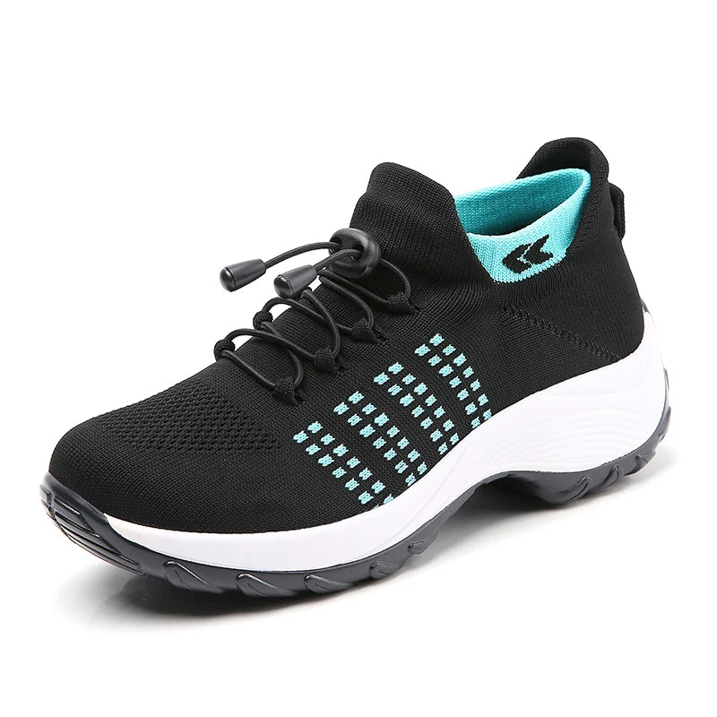 Walking Trainers Fly Weaving Sock Sneakers