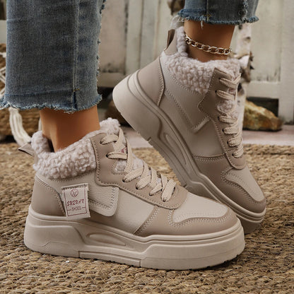 High Top Snow Boots Waterproof Cotton Sneakers