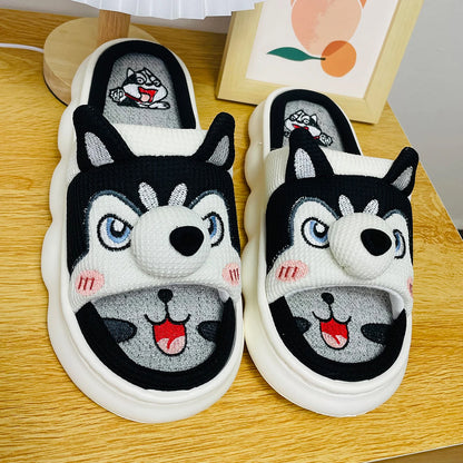 Cute Cartoon Lovely Animals Bedroom Cotton Home Indoor Thick Sole Slippers