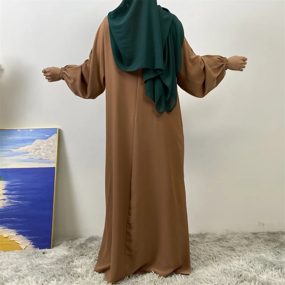عباية بسحاب أمامي للمسلمات