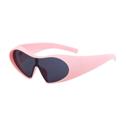 Irregular Frame Cat Eye Sports Cycling Sunglasses