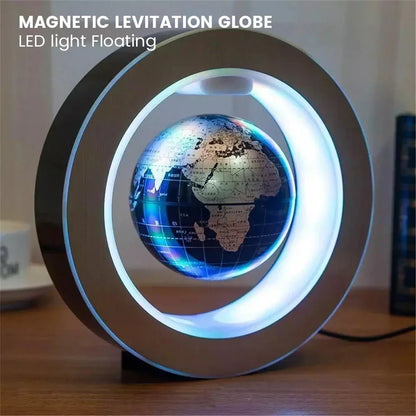 Magnetic levitation ball LED rotating earth floating light