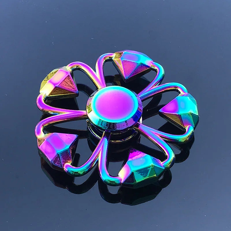 Rainbow Metal Spinner Finger Spinners Stress Anxiety Relief