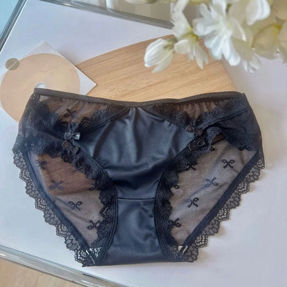 Cotton Crotch Lace Seamless Bow Franch Style Underwear