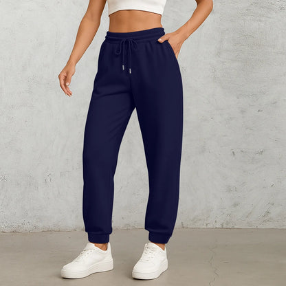 Straight Leg Elastic Waist Pants