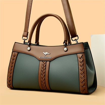 Luxury Multi Layered High Quality Soft Leather Messenger Bag