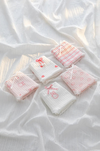 5Pcs/Set Cotton Underwear Lingerie