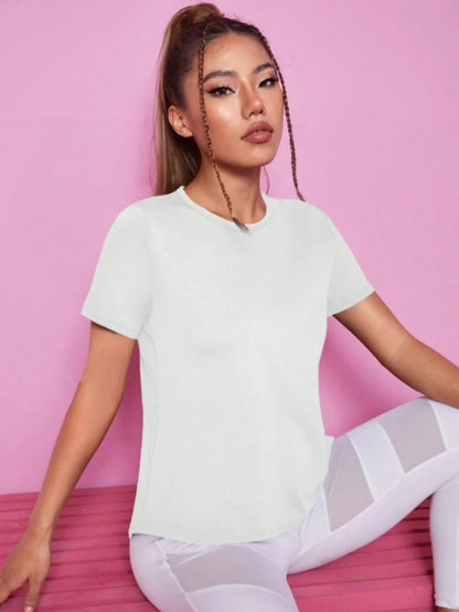 Yoga outfit sports fitness short sleeved T-shirt