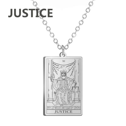 Stainless steel Classic Tarot Pendant Necklace