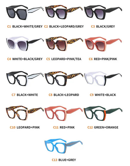 Luxury Cat Eye Polygon Elegant Sunglasses