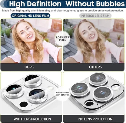 Glitter Diamond Rhinestone Camera Lens Protector for iPhone