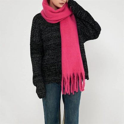 Luxury Cashmere Thickened Warm Shawl Scarf