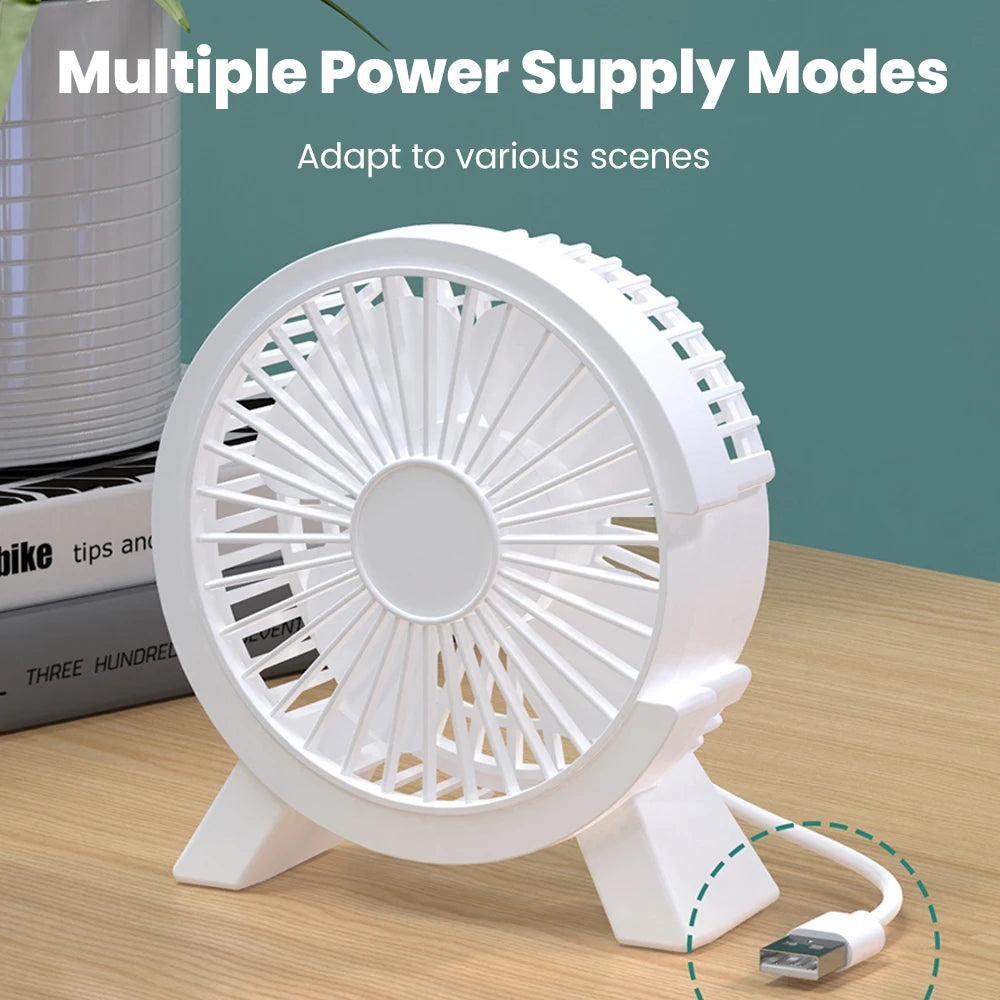 Mini USB Rechargeable Table Fan Portable USB