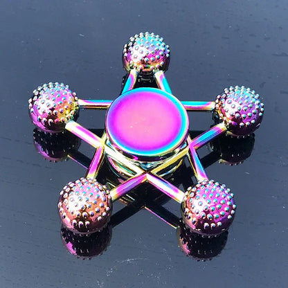 Rainbow Metal Spinner Finger Spinners Stress Anxiety Relief