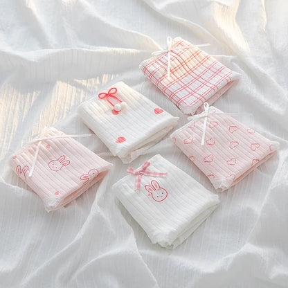 5Pcs/Set Cotton Underwear Lingerie