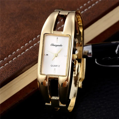 Rectangle Bangle Luxury Quartz Elegant Watch