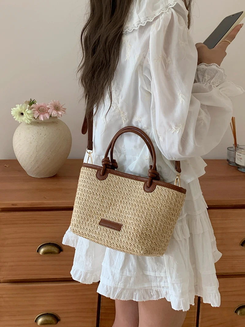 Straw Basket Woven bags