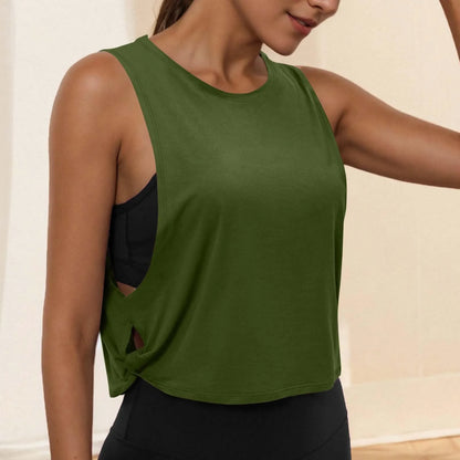 Sleeveless Yoga Tops Athletic Vest Workout Cool T-Shirt
